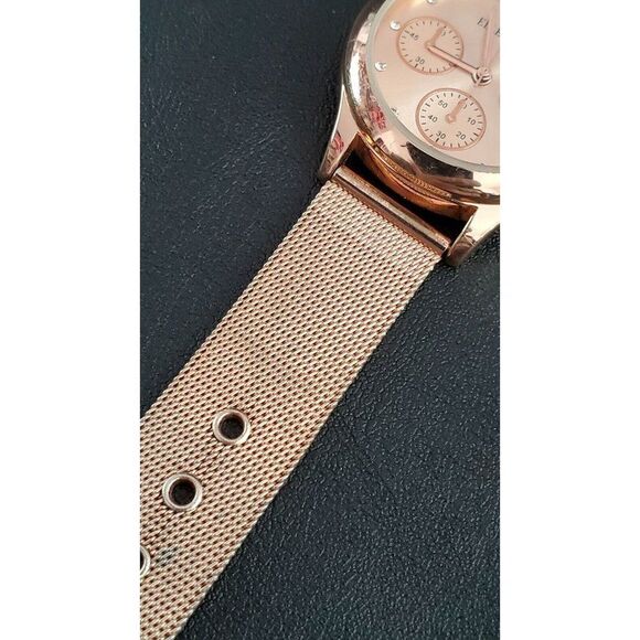 Vintage Ellen Tracy Rose Gold-tone Ladies Watch - Picture 4 of 7